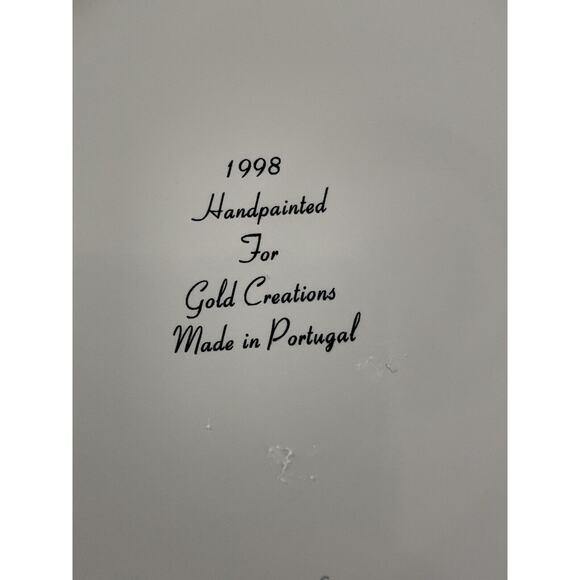 Made in Portugal Gold Creations 8” “Mint” Tidbit Dish - Picture 6 of 7